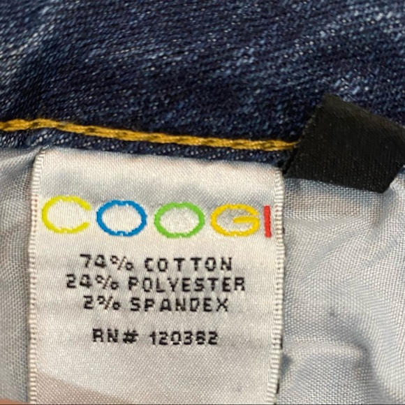 Coogi Vintage Embroidered Zig Zag Chevron Pocket Skinny Jeans - Picture 7 of 10